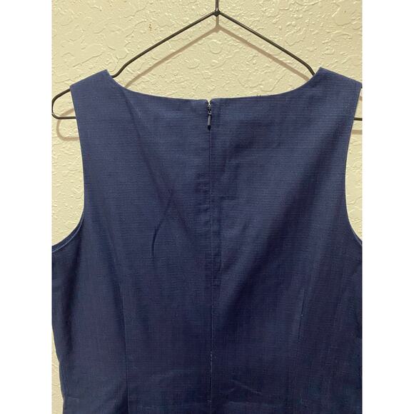 Lilly Pulitzer Stephanie Shift Dress Blue Embroidery Preppy Sz 8 - Picture 6 of 7